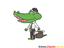 Krokodile Clipart, Bild, Illustration