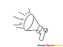 Lautsprecher Clipart, Bild, Zeichnung, Cartoon