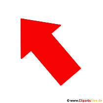 Pfeil nach Oben und Links