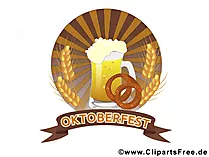 Oktoberfest, imahe ng pagdiriwang ng beer. Mga graphic, clipart