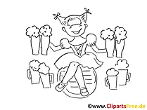 Oktoberfest picture for coloring