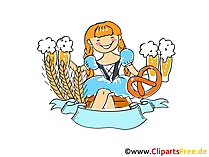 Oktoberfest in München Clipart, Bild, Grafik, Illustration, Comic, Cartoon gratis