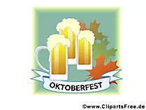Szkło piwo na barze Oktoberfest  free