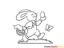 Cartoon for Easter for coloring