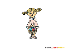 Clipart frei zu Ostern Mädchen Clipart frei zu Ostern Mädchen