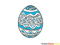 Ei zu Ostern Clipart, Bild, Grafik, Illustration
