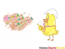 Grußkarte in polnischer Sprache zu Ostern