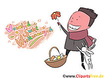 Ostern Clipart - Grusskarte auf Polnisch