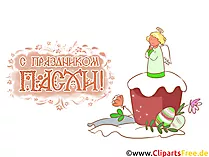Osterkuchen mit Engelchen - Religion Clipart download