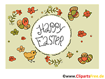 Osterkarte Happy Easter