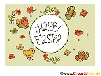 Osterkarte Happy Easter