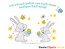 Grusskarte Ostern Ich wuensche euch schoenen Karfreitaganbend