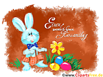 Grusskarte zum Karsamstag Ostergruesse kostenlos