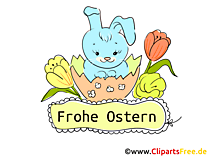 Kostenlose Osterkarte