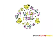 Kostenloses Clipart zu Ostern