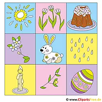 Clipart de vacances de Pâques