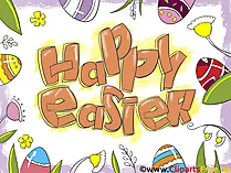 Ostergruss Happy Easter Bild, Grafik, Clipart, Grusskarte, GB Bild
