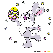 Osterhase Cartoon, Bild, Clipart