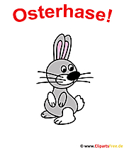 Easter bunny cartoon clipart for free