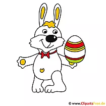 Carte de voeux de lapin de Pâques