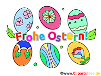 Osterkarte Frohe Ostern