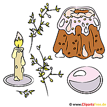 Pääsiäinen kynttilä clipart