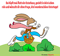 Ostern Gedicht über Osterhase - Illustration zum Drucken