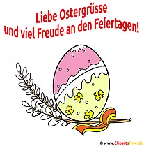 Osterspruch mit Bild