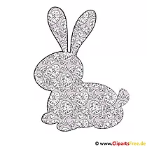 Silhouette Hase - Bild zu Ostern