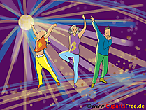 Disco Dancers Clip Art, Images, Illustrations