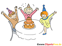 Geburtstag Party Kinder Clipart gratis
