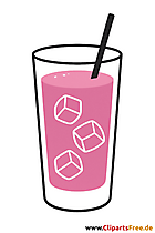 Getränk mit Eiswürfeln Clipart kostenlos