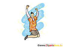 Jubeln Clipart, Bild, Grafik, Illustration