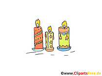 Kerzen Bilder, Cliparts, Grafiken, Illustrationen