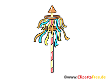 Maibaum Clipart kostenlos