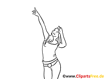 Taenzerin Zeichnung, Bild, Clipart