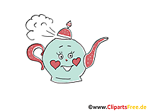 Teekanne Grafik, Zeichnung, Clipart