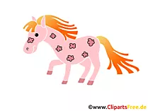 Cartoon Pferd 