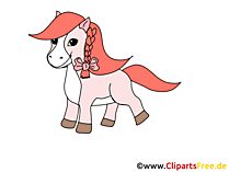 Clipart Pferd gratis zum Drucken