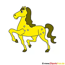 Goldfalbe Bild - Clipart Pferd