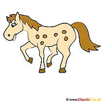 Laufendes Pferd Clipart-Bild