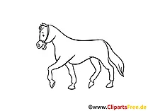 Pferd gezeichnet