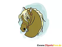Pferd Kopf Bild, Zeichnung, Cartoon