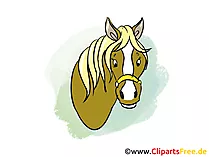 Pferdekopf Bild, Clipart, Cartoon, Grafik