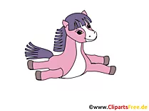 Pluschpferd Clipart, Bild, Cartoon gratis
