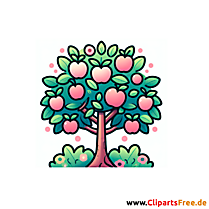 Apfelbaum Clip Art - Bilder zum Thema Bäume