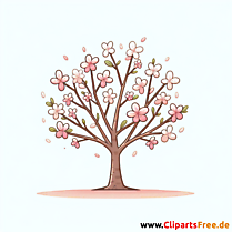 Mandelbaum Clipart - Bilder zum Thema Bäume