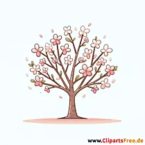 Mandelbaum Clipart - Bilder zum Thema Bäume
