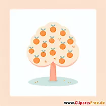 Orangenbaum Clipart - Bilder zum Thema Bäume