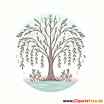Weide Clipart - Bilder zum Thema Bäume